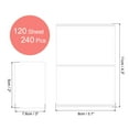 thumbnail image 2 of 120 Sheet White Label Stickers 3 x 2 Inch Rectangle Coding Labels for Office Supplies, 2 of 7