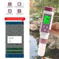 thumbnail image 1 of M Buder Medidor de pH Digital 7 en 1 Probador de Calidad del Agua Salinidad Temperatura TDS EC ORP S.G para Acuarios Piscinas y Agua Potable Blanco Morado Alta Precisión Bluetooth IP67, 1 of 5