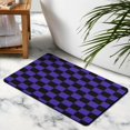 thumbnail image 3 of High-Quality Checkered Bath Mat: Absorbent, Non-Slip Bathroom Rugs. Easy to Clean, Small Indoor Doormat Perfect for Shower, Sink & Tub, 20x32in, 3 of 5
