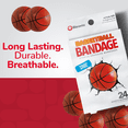 thumbnail image 6 of BioSwiss Bandages, Basketball Shaped Self Adhesive Bandage, Latex Free Sterile Wound Care, Fun First Aid Kit Supplies for Kids and Adults, 24 Count, 6 of 8