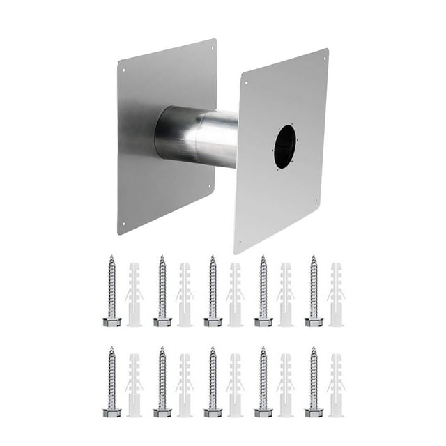 Manguito de pared para calentador Manguito de pared para ventilación Manguito de pared de acero inoxidable Accesorios para calentadores para casas,