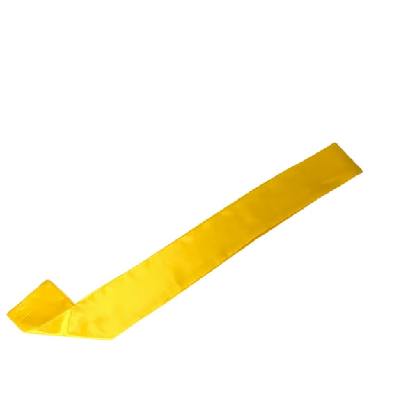 Yellow Satin Sash 33" x 4" (Each)