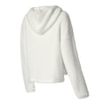 thumbnail image 2 of Women's Concepts Sport  White New Orleans Saints Fluffy Pullover Sweatshirt & Shorts Sleep Set, 2 of 3