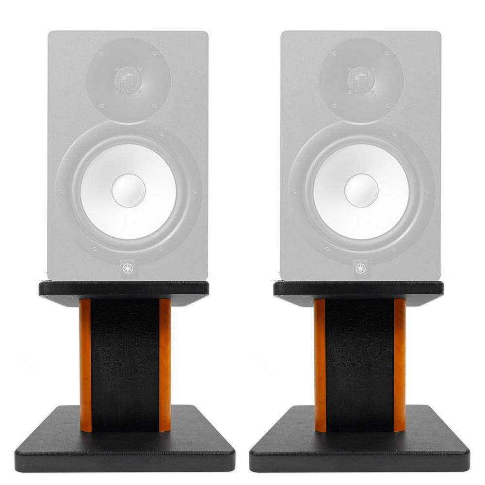 Rockville 8” Wood Studio Monitor Speaker Stands For Yamaha HS8 Monitors