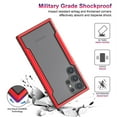thumbnail image 3 of JTCASES for Samsung Galaxy S22 Ultra Case 6.8" 5G Phone 2022, Military Grade Shockproof Impact Resistant Corners Wireless Charging Non-Slip Grip Cover, Red, 3 of 10
