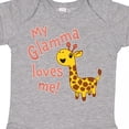 thumbnail image 4 of Inktastic My Glamma Loves Me Cute Giraffe Boys or Girls Baby Bodysuit, 4 of 5