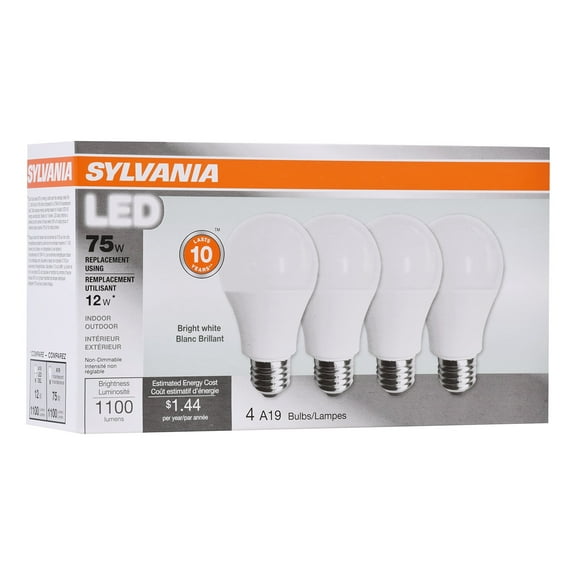 Sylvania 78099 Non Dimmable LED Light Bulb, 12 W