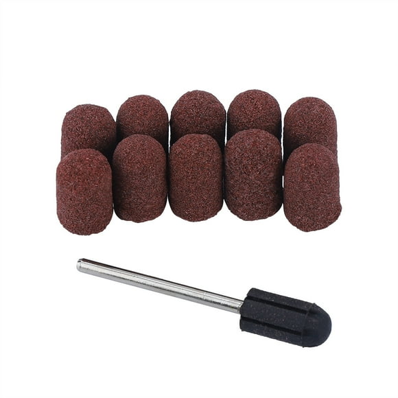 Sanding Head Tool,10pcs Nail Dedicated Head Sanding Grinding Head Sanding Cap Eco-Friendly Materials