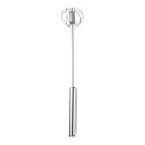 Yesbay Stainless Steel Semi-Automatic Eggbeater Hand Push Egg Whisk Mixer Milk Frother Mixer Whisk for Quick Stirring Whisking Beating