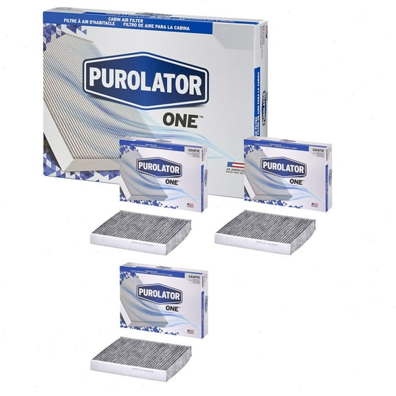 3 pc Purolator ONE C21471C Cabin Air Filters for HVAC Heating Ventilation Air Conditioning Vent Filters