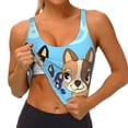 thumbnail image 4 of Lsque Bluey Printed Women'S Sports Bra, Compression, Moisture Wicking, High-Impact Sports Bra For Women,Supportive sports bra-XX-Large, 4 of 9