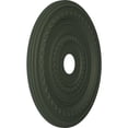 thumbnail image 2 of Ekena Millwork 22"OD x 3 1/2"ID x 1"P Cole Thermoformed PVC Ceiling Medallion (Fits Canopies up to 6"), UltraCover Satin Hunt Club Green, 2 of 5