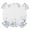 White, variant on Turquoise Gray Round Tablecloth for 36-44 Inch Tables,Fitted Table Cover with Elastic Edge,Farmhouse Abstract Gradient Aesthetic Waterproof Outdoor Table Cloth Protector for Patio Garden Dinner