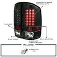 thumbnail image 3 of Spec-D Tuning Black Housing LED Tail Lights Compatible with 2002-2006 Dodge Ram 1500/2500/3500, Left + Right Pair Assembly, 3 of 7