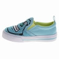 thumbnail image 3 of Disney Pixar Monsters Inc. Boys Mismatched Slip On Canvas Sneakers(Toddler Little Kid), Blue Green, Size: 9, 3 of 6