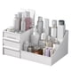 thumbnail image 1 of Organizador de caja de almacenamiento de cosméticos para escritorio de maquillaje con cajones para tocador, encimera de tocador, mostrador de baño, elegante soporte para pinceles, sombra de ojos,, 1 of 6
