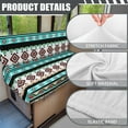 thumbnail image 6 of Uorisanigo RV Dinette Cushion Covers - Replacement Southwestern Aztec Tribal Sofa Furniture Covers for RV Camper - Portable Camper Accessories(1 Bench Cover & 1 Backrest Cover), 6 of 7
