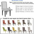 thumbnail image 6 of Chair Covers for Dining Room Set of 4, Printed Stretch Spandex Dining Chair Covers, Washable Removable Parsons Chair Slipcovers Protector for Dining Room, Kitchen, Hotel (4PCS, Flower), 6 of 6