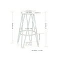 thumbnail image 4 of Simpli Home Simeon 26" Industrial Counter Stool in Natural and Black (Set of 2), 4 of 8