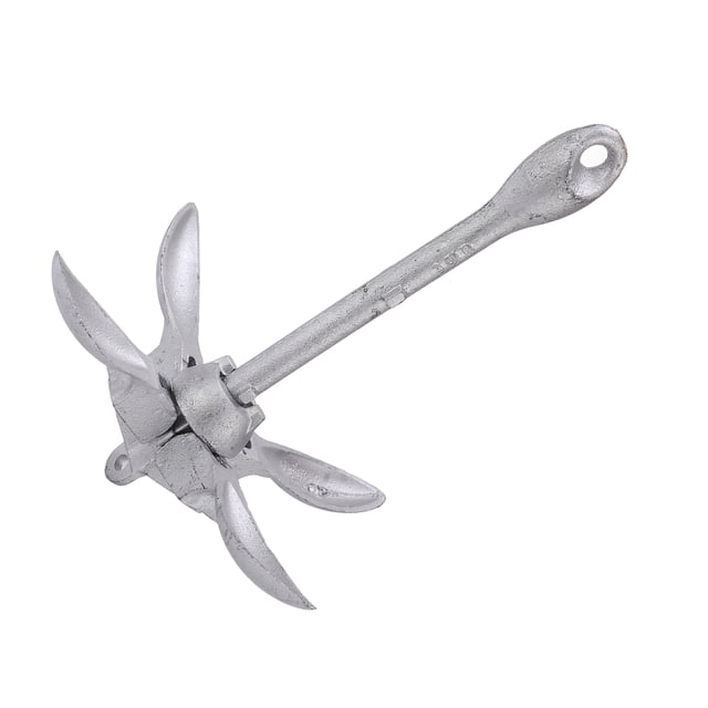 Anclaje de paraguas con anclaje seguro para cubierta Anclaje de gancho plegable de varios brazos para kayaks, yates y barcos