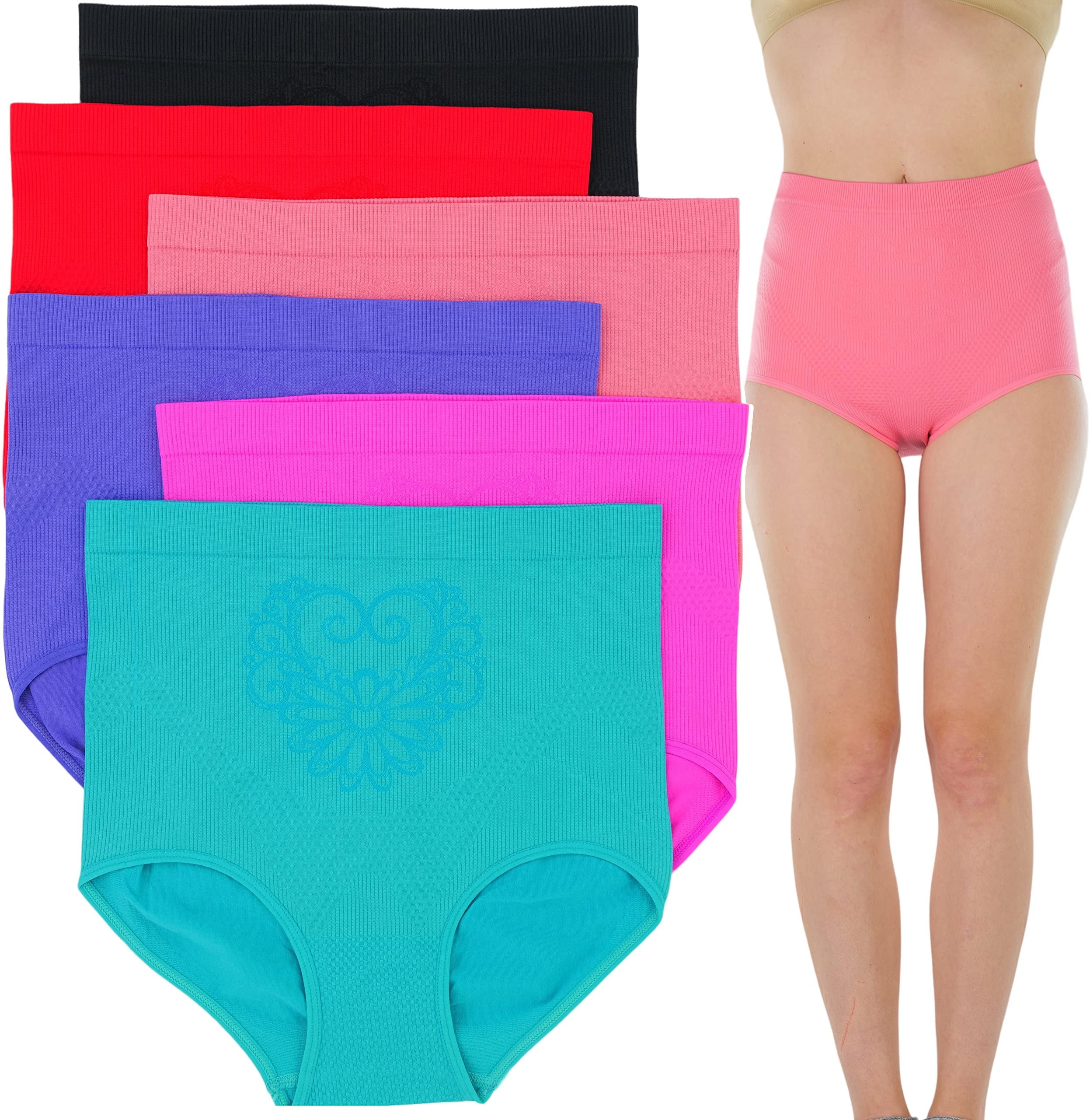 High-Waist Cross Compression Shaping Panties （6 Pack） main image 0