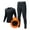 Black, variant on Men's Autumn And Winter Fashion Leisure Training Tight Fitness Long Sleeve Set Men Tuxedo Suits