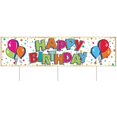 thumbnail image 1 of Beistle 53842 Jumbo Happy Birthday Tri-fold Plastic Yard Sign, 1 of 1