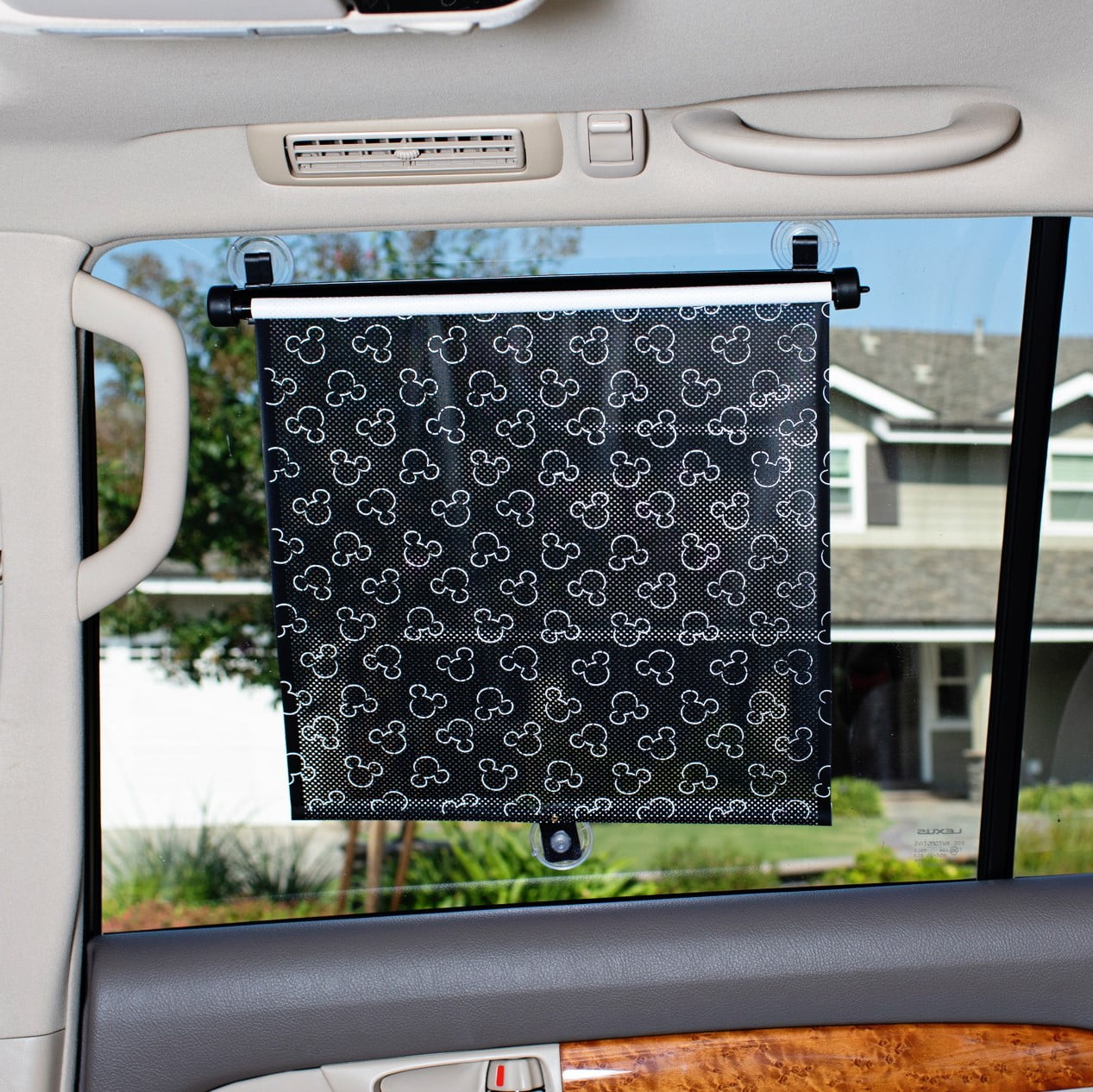 Disney Baby by J.L. Childress Roller Car Side Window Shades - Retractable Sun Shade Cover for Babies & Kids, 2 Pack
