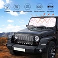 thumbnail image 5 of Kdxio Breast Cancer Awareness (4) Print Front Windshield Sun Shade,Folding Auto Sunshade for Car Truck SUV-Medium, 5 of 7