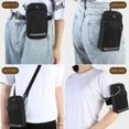 thumbnail image 5 of Luxalzxs Cell Phone Arm Bag Wristband Sport Armband Wallet with Removable Shoulder Strap, Key Card Bag Phone Holder for Running, Gym Jogging Hiking Exercise Walking Workout Armband Purse, 5 of 5