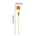 thumbnail image 5 of 4pc Njoeus Orange Tulips Artificial Flowers - Hand Woven Flower Bouquets - Crochet Tulip Flowers - Flowers Artificial Handmade - Artificial Flowers in Vase for Tabletop, 15.75 Inch, 5 of 5
