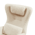 thumbnail image 4 of MAYEERTY Modern Teddy Nursery Rocking Chair with High Backrest for Living Room, Bedroom，Beige, 4 of 5