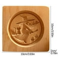 thumbnail image 3 of Momihoom Fall Wooden Cookie Molds Thanksgiving Carved Cookie Stamps Shortbread Mold for Baking Wood Press 3D Embossing Cookie Cutters Kitchen Biscuit, 3 of 6