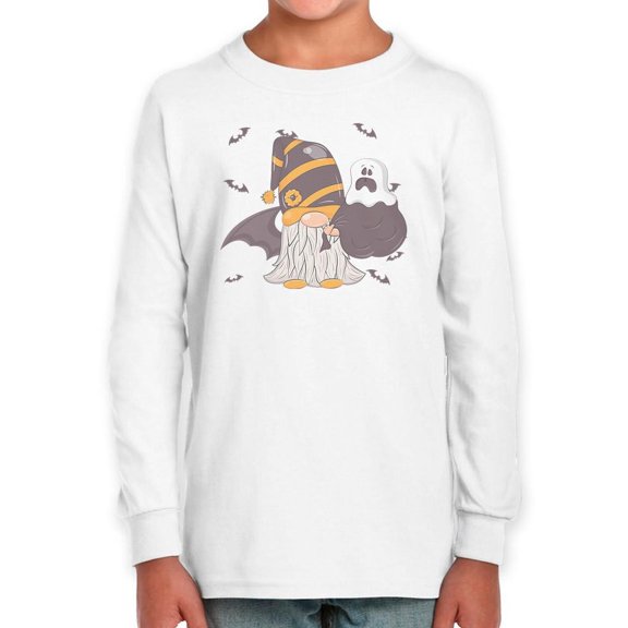 Halloween Gnome W Ghost Long Sleeve Toddler -Image by Shutterstock, 3 Toddler