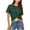 Green(Type 59), variant on Otvok Women Fashion Casual Solid Color Backless Hollow Front and Back Wearable T-Shirt Short-Sleeve Round Neck Tops