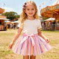 thumbnail image 2 of QTSHPN Ballet Skirt Women Starlight Tutu Dress Party Hair Bow Cute Festive Occasions Fashion Style Skirts for Girl Pink_001 2-4 Years, 2 of 5