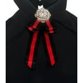 thumbnail image 3 of eVogues Plus Size Ribbon Pendant Accented Cold Shoulder Top Black, 3 of 5