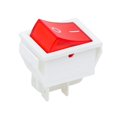 thumbnail image 2 of Lefu Rocker Switch 16A 240V 20A 125V RED ON-OFF Double Pole 4 Pin ILLUMINATED, 2 of 3