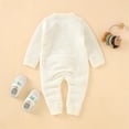 thumbnail image 5 of Boys Girls Easter Bunny Knit Sweater Romper Long Sleeve Jumpsuit Clothes, 5 of 9