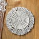 thumbnail image 2 of Handmade Macrame Coasters, Round Tassel Coasters for Drinks, Absorbent Heat & Water Resistant Reusable Durable Saucers Bar (Beige, 2 pcs)15*15cm, 2 of 5