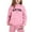 Pink, variant on Piomll Outfits for Girls Sets Casual Winter Hooded Sweatshirt Ensemble Kids Outfits
