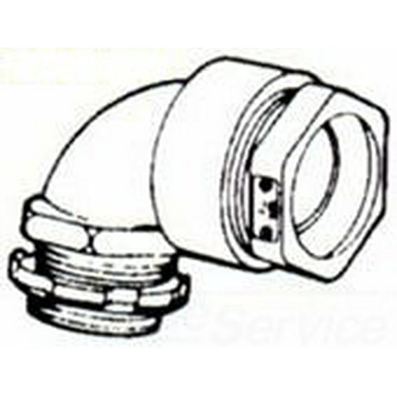 Steel Electric SLT36T, 3/4In Mi 90 Ins Liquidtight Connector, 1 PC