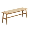 thumbnail image 5 of Tcbosik 31.5" Solid Oak Wood Entryway Bench with Handwoven Cane Seat – Natural Finish, Stylish and Comfortable Dining Seating for Home, Kitchen, Living Room, Windows, 5 of 8