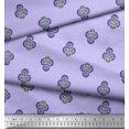 thumbnail image 3 of Soimoi Moss Georgette Fabric Floral Block Decor Fabric Printed Yard 42 Inch Wide, 3 of 5