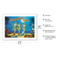 thumbnail image 2 of Hawaiian Luau - Hawaii Hula Dancers - Vintage Hawaiian Travel Poster by Rick Sharp - Bamboo Fine Art 290gsm Paper Print (Unframed) 18x24in, 2 of 4