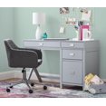 thumbnail image 2 of Posey Side Storage Desk, Grey, 2 of 8