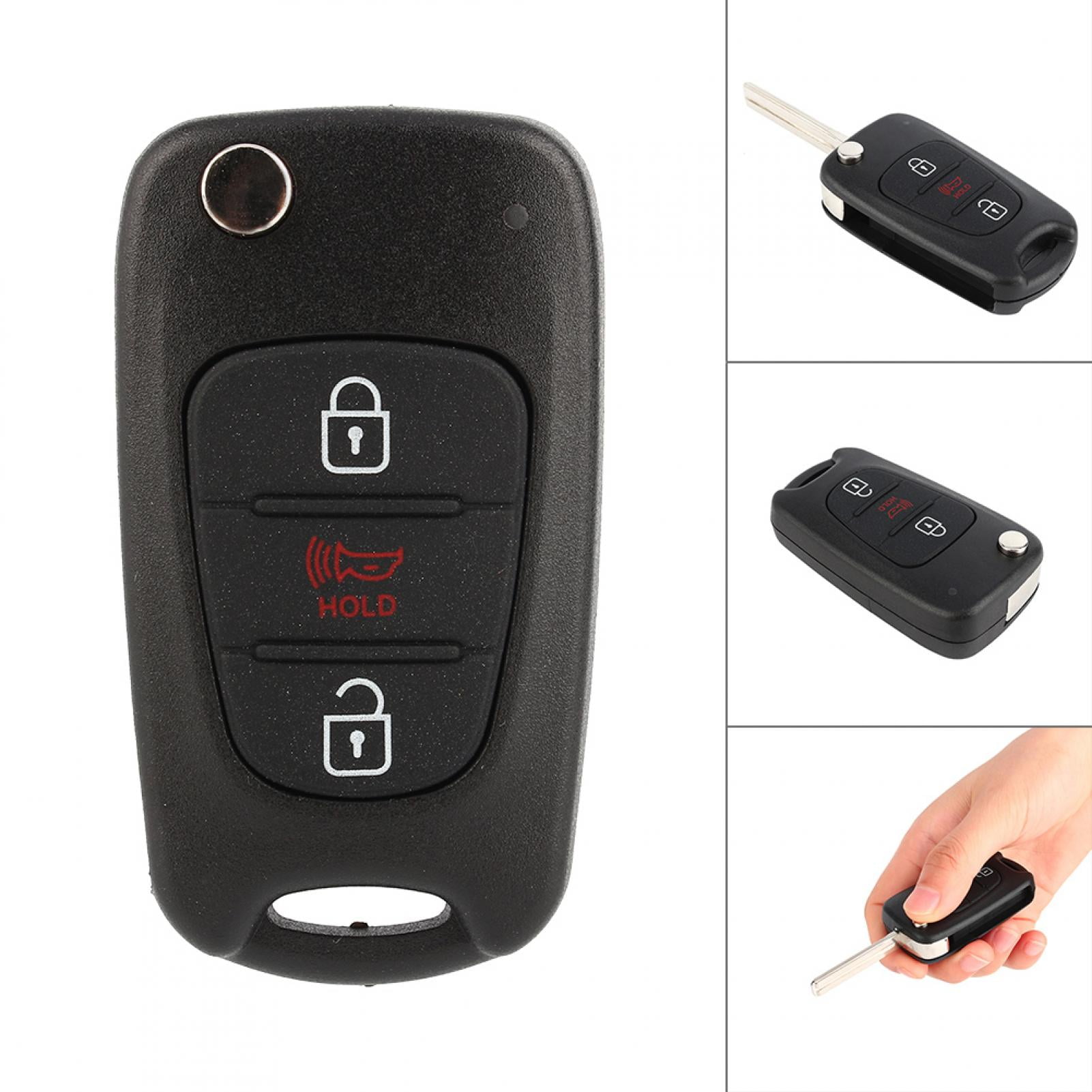 Keyless2Go Replacement GM Key Fob Shell - Empty Case With Buttons For L2C0007T Remote