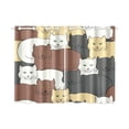 thumbnail image 3 of MKHERT British Cats Window Curtain Kitchen Curtain 26x39 inch,Two Piece, 3 of 3