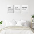 thumbnail image 6 of Motivational Canvas Wall Art Grind Hustle Execution Wall Art Set of 3 Office Decor Inspirational Quotes Decor for Office Boss Office Wall Picture Mens Room Decor Framed Canvas Prints 12"x16", 6 of 6