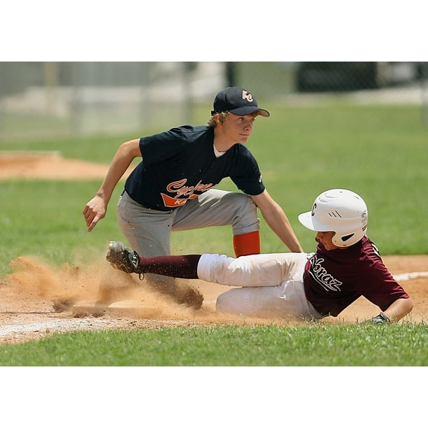 List 96+ Pictures a baseball player is sliding into second base Superb